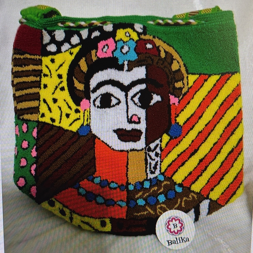 Frida Kahlo - Wayuu Patchwork Shoulder Bag